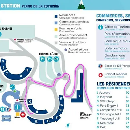 Piau Engaly, Plein Sud Avec Vue Sur Les Pistes A 50 M, Coeur De Station