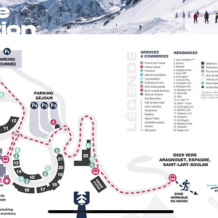 Piau Engaly, Plein Sud Avec Vue Sur Les Pistes A 50 M, Coeur De Station